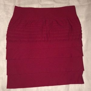 Hot pink skirt